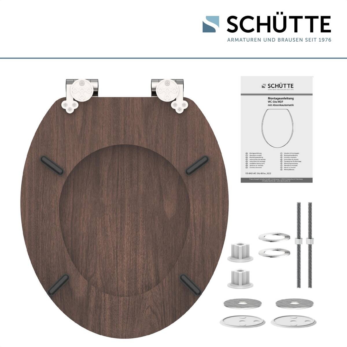 Schütte WC-Sitz DARK WOOD MDF