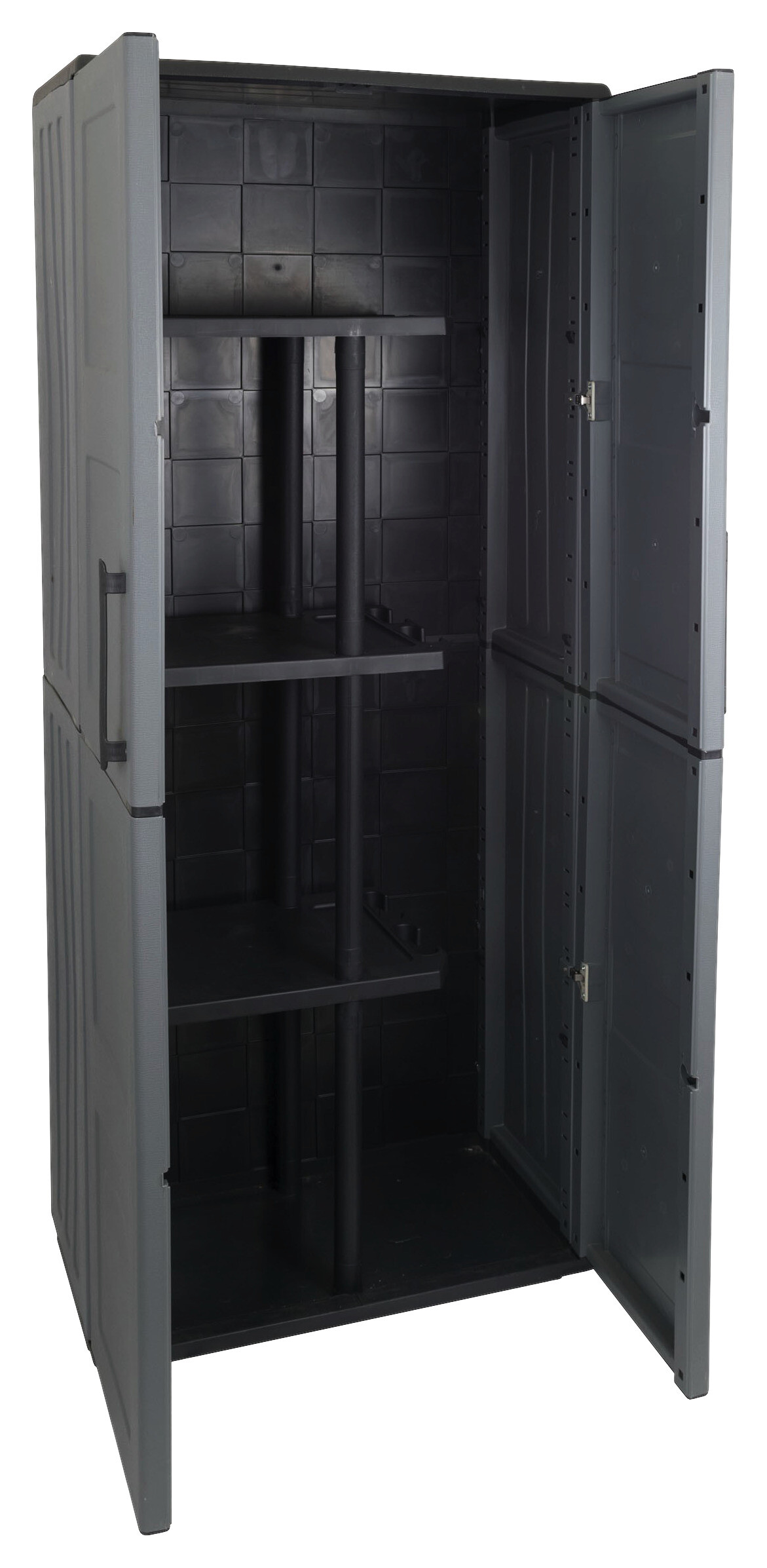 Kunststoffschrank Free dunkelgrau Kunststoff B/H/T: ca. 68x163x37 cm