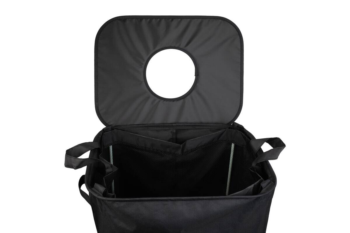 Haushaltshelfer schwarz Polyester B/H/L: ca. 33x70x44 cm