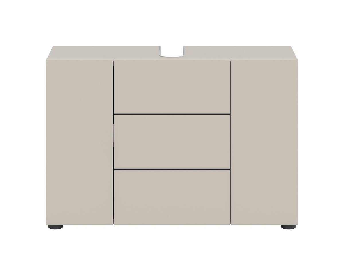 Waschbeckenunterschrank VIRA Cashmere schwarz B/H/T: ca. 82x56x34 cm