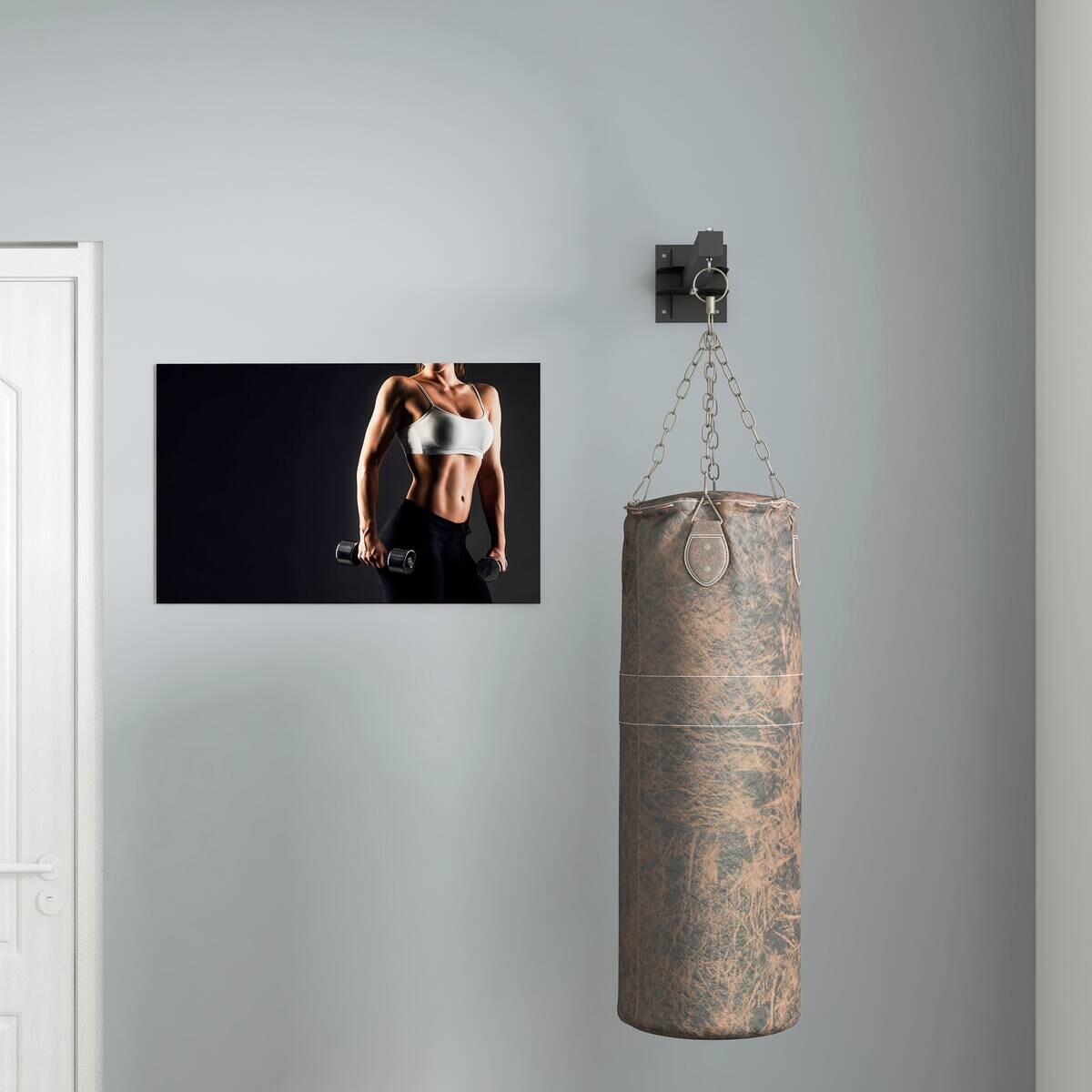 SPORTNOW Fitness-Zubehör schwarz Edelstahl B/H/L: ca. 17x80x48 cm