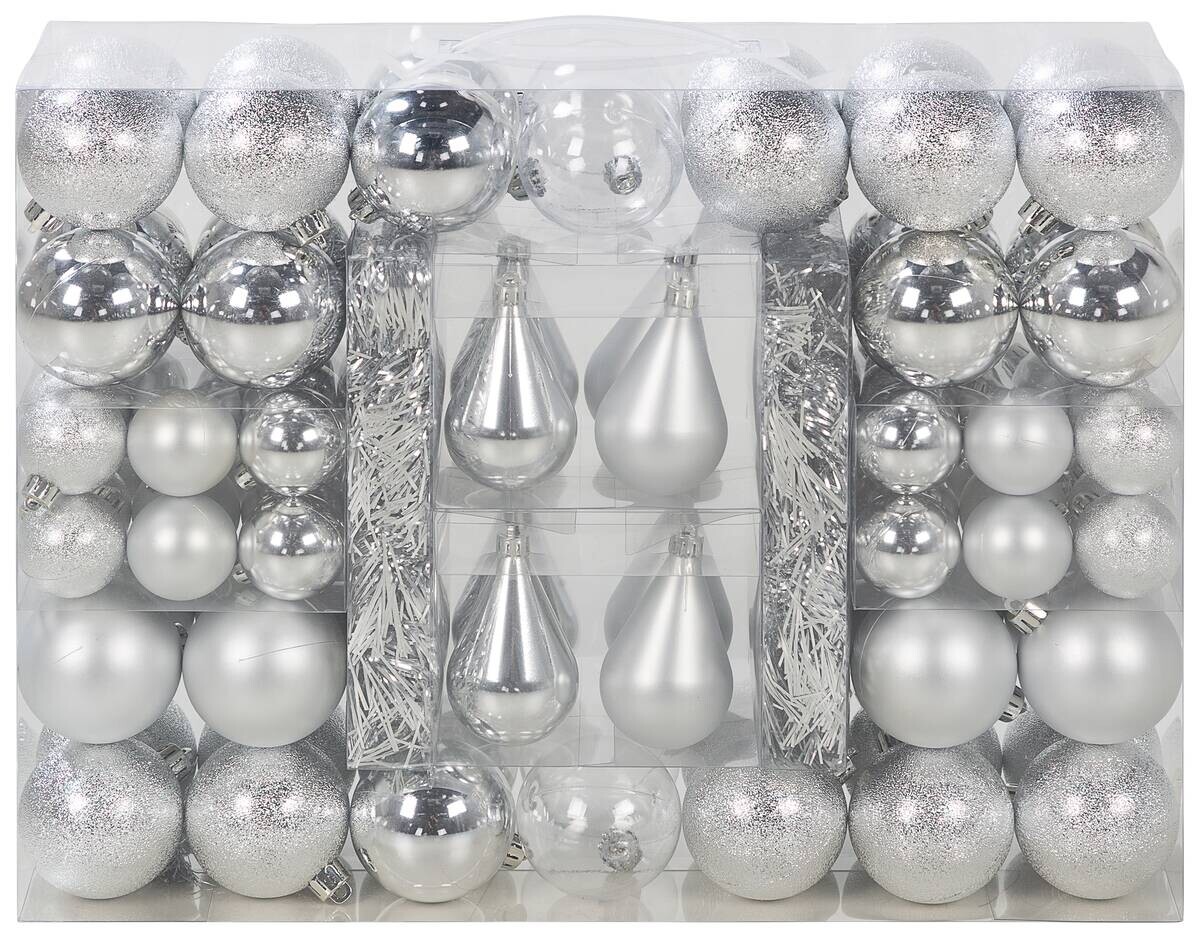 POCOline Weihnachtskugel silber B/H/L: ca. 11,6x31x40,6 cm
