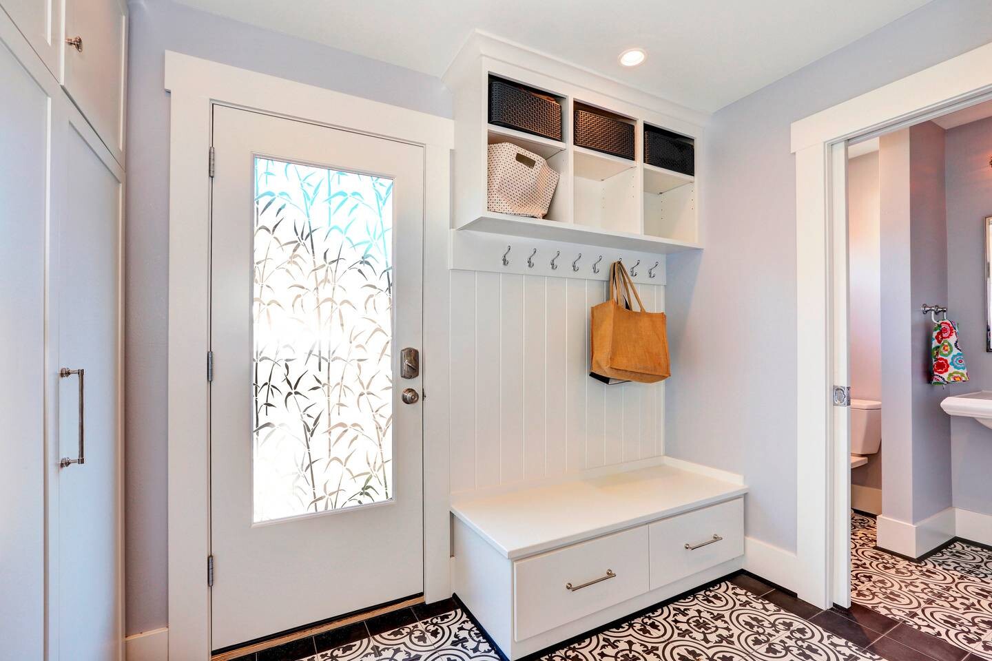 d-c-fix Fensterfolie Bamboo weiß transparent B/L: ca. 67,5x150 cm