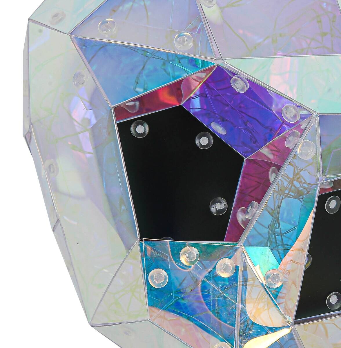 Nolo Tischleuchte Totenkopf transparent B/H/L: ca. 17x17x23 cm