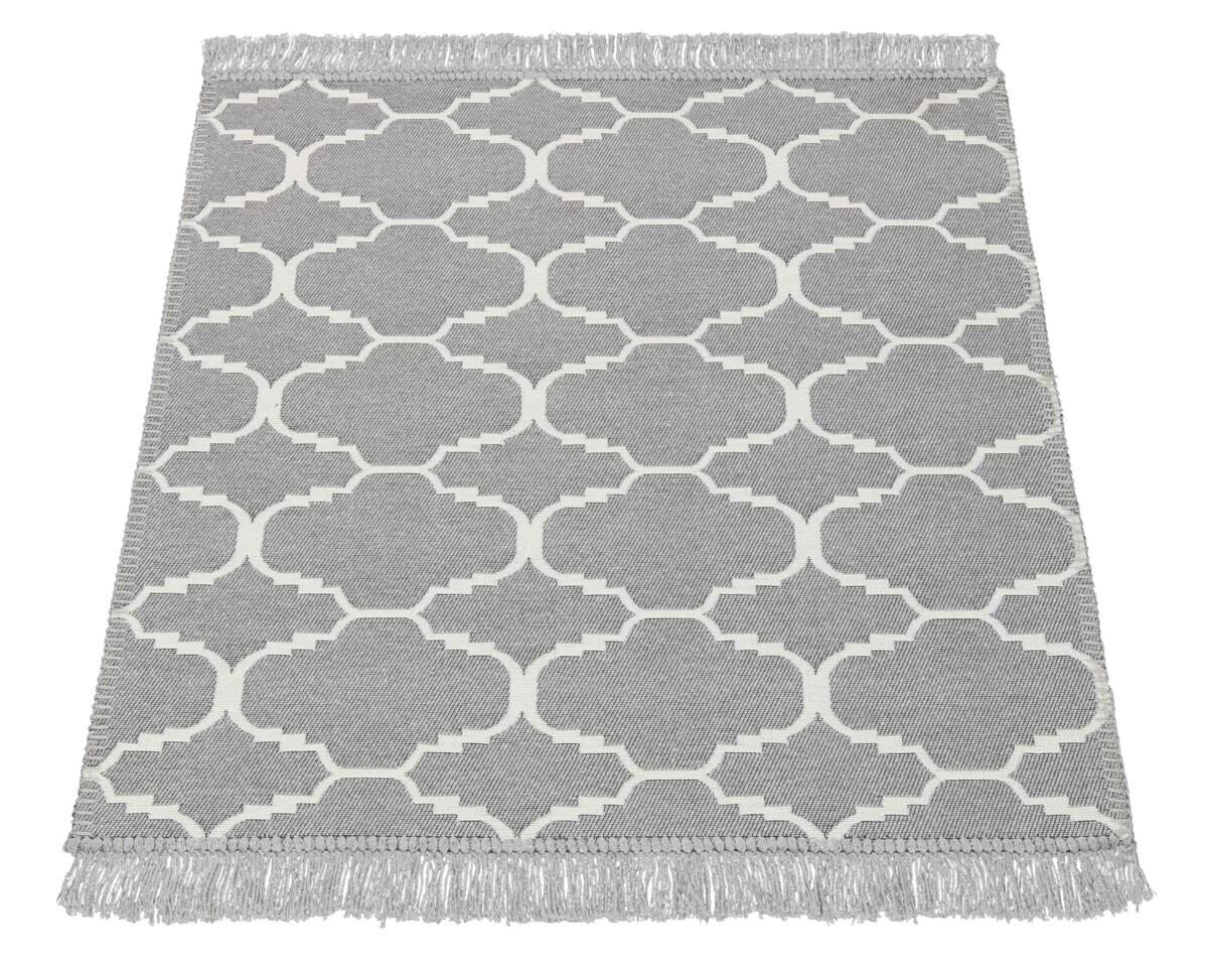 Teppich Boho Kilim schwarz B/L: ca. 60x90 cm