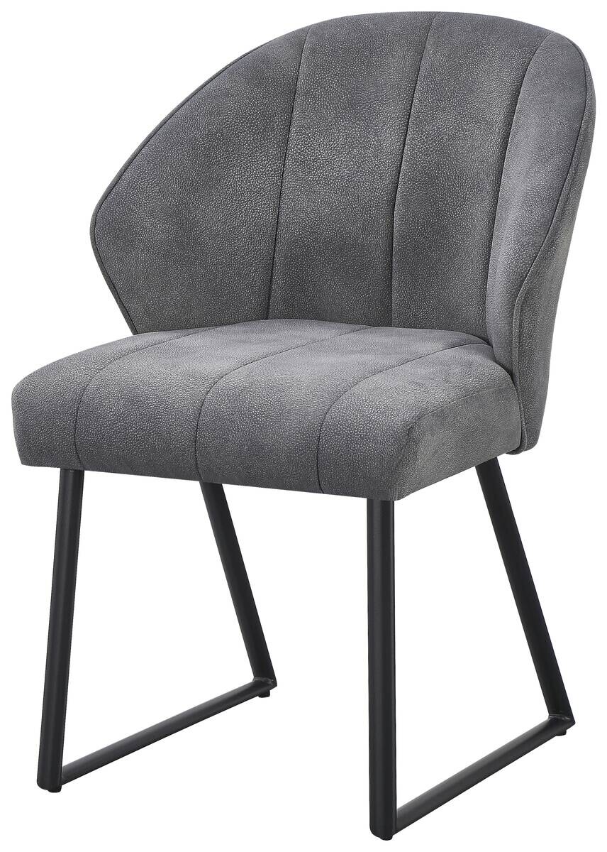 Stuhl Sven grau Microfaser B/H/T: ca. 56,5x80x60 cm