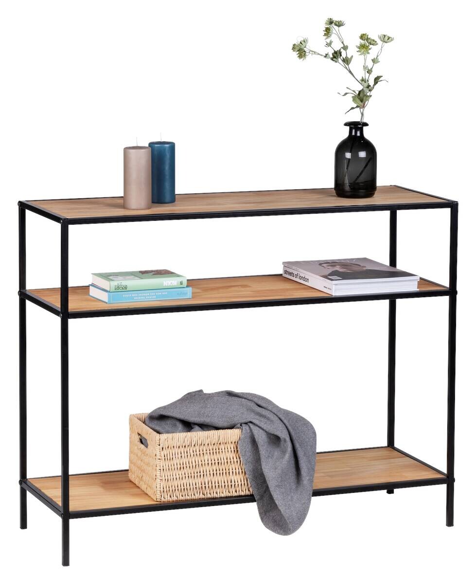 Konsolentisch Geo schwarz kiefer Nachbildung B/H/T: ca. 100x80x35 cm