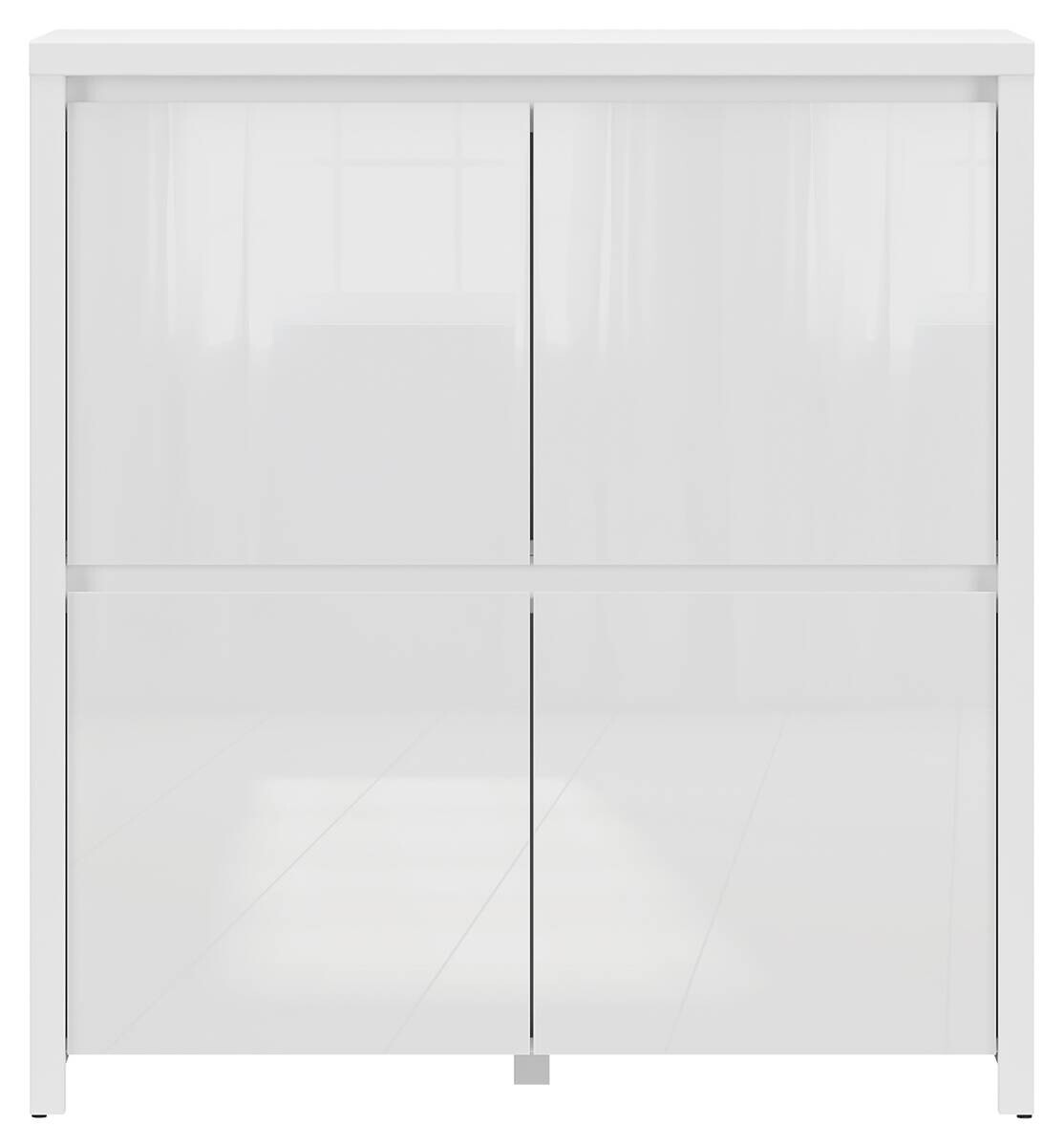 Sideboard Larios weiß matt weiß glänzend B/H/T: ca. 105x112x40 cm