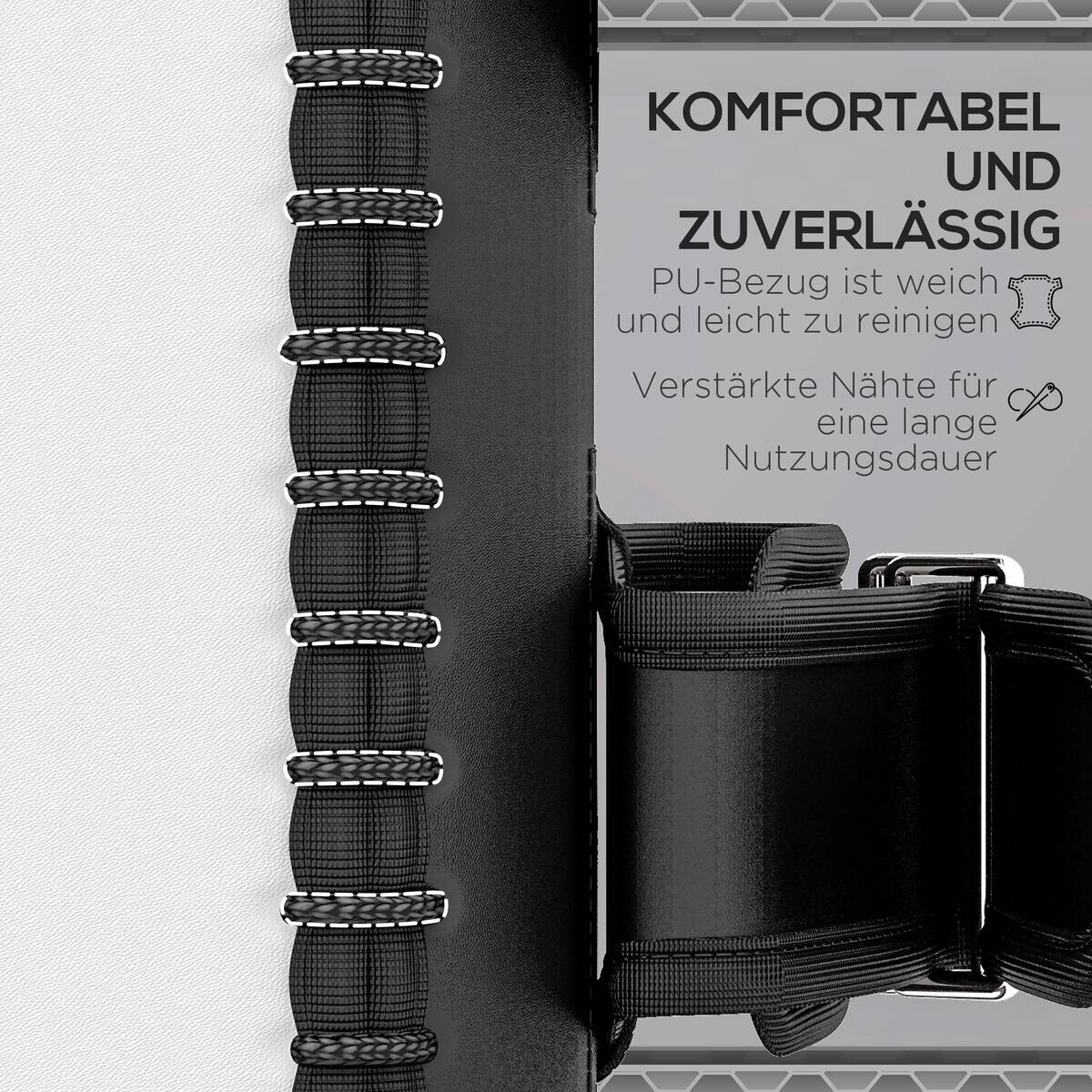 SPORTNOW Fitness-Zubehör schwarz Kunstleder B/H/L: ca. 20x38x18 cm