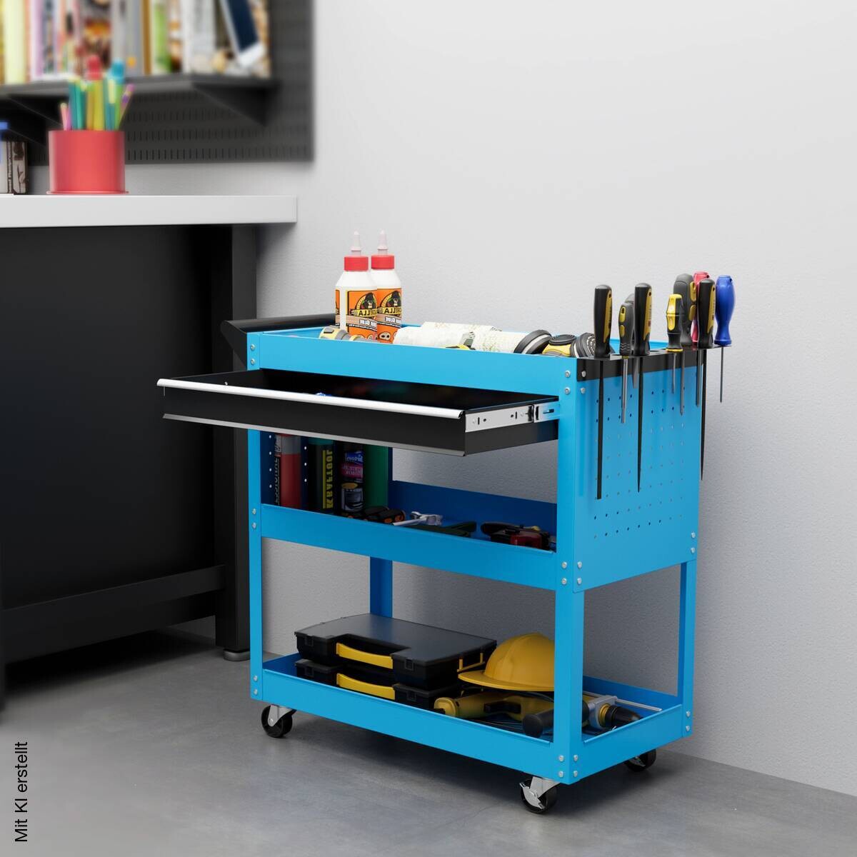 Werkstatt-Rollwagen B/H/T: ca. 82x76x35 cm