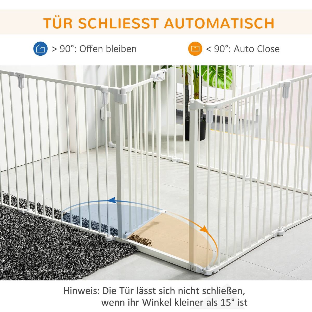 PawHut Hunde Absperrgitter
