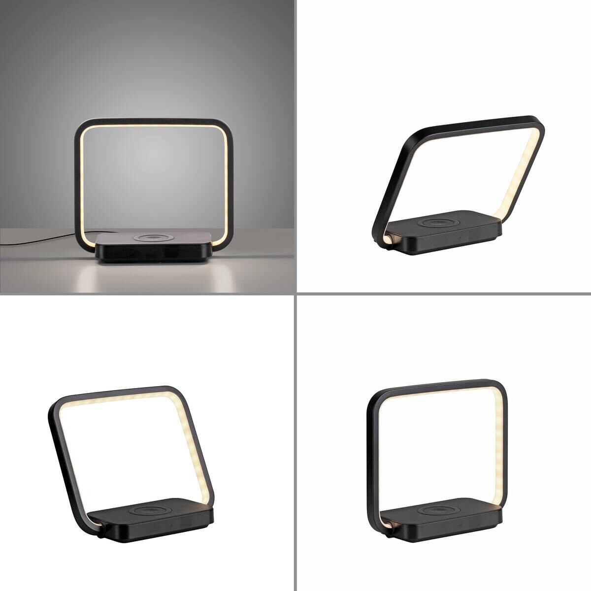 Just Light Tischleuchte Omari schwarz B/H/L: ca. 8x17,5x19,5 cm