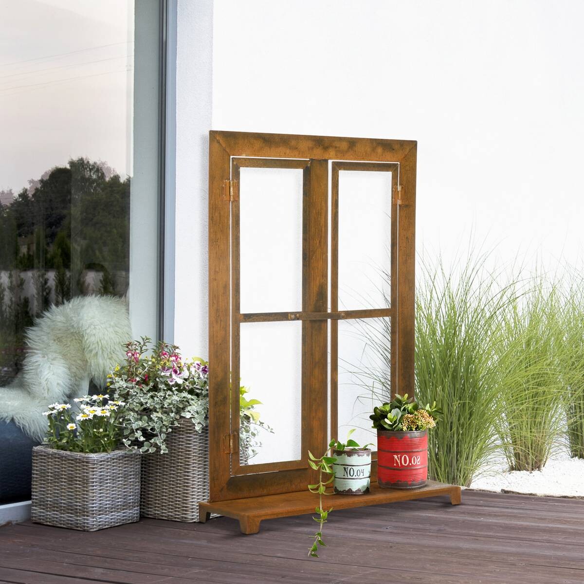 Outsunny Eisenfenster