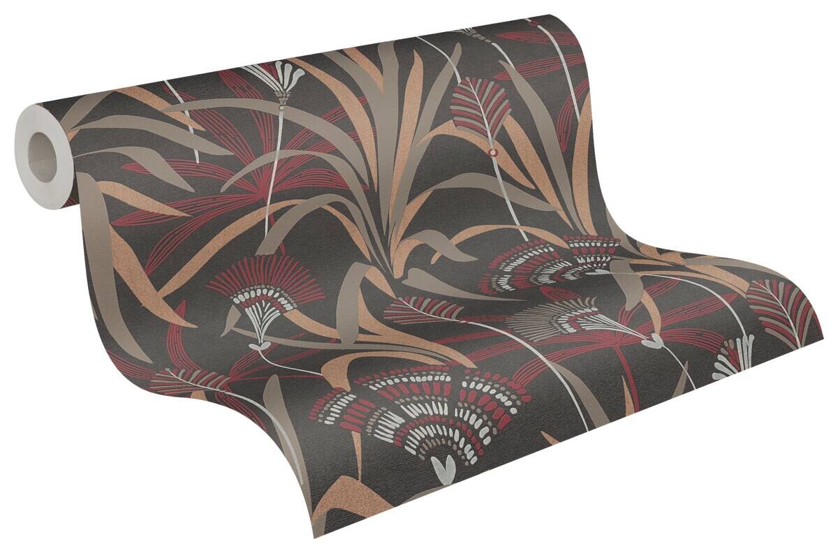 A.S.Creation Vliestapete silber rot schwarz B/H/D: ca. 53x1005x9,2 cm