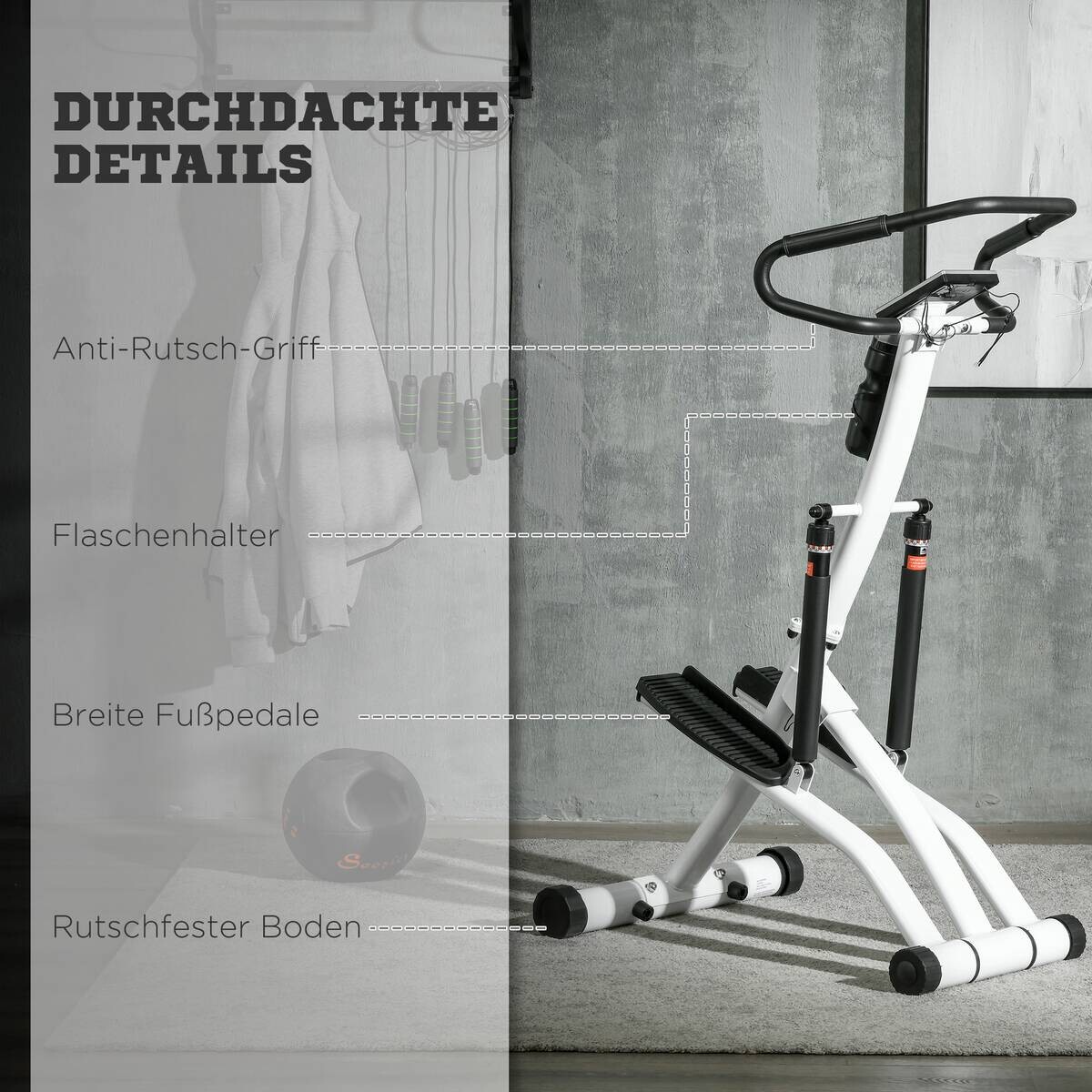 SPORTNOW Fitness-Zubehör weiß Polypropylen B/H/L: ca. 61x80x134 cm