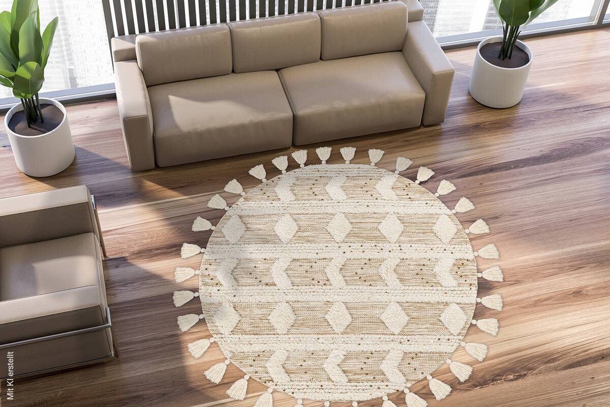 360Living Teppich Bohist khaki B/L/D: ca. 160x400x160 cm