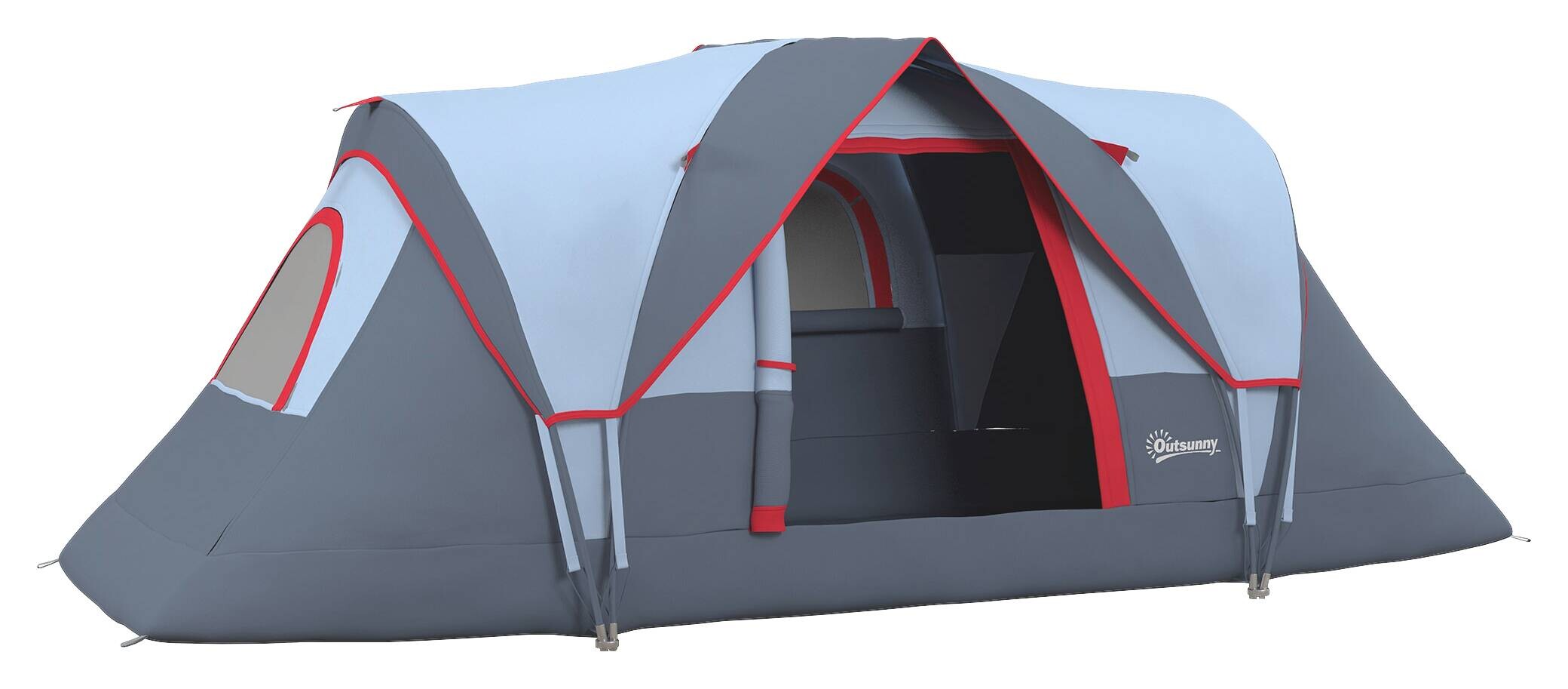 Outsunny Zelt grün Polypropylen B/H/L: ca. 230x455x180 cm