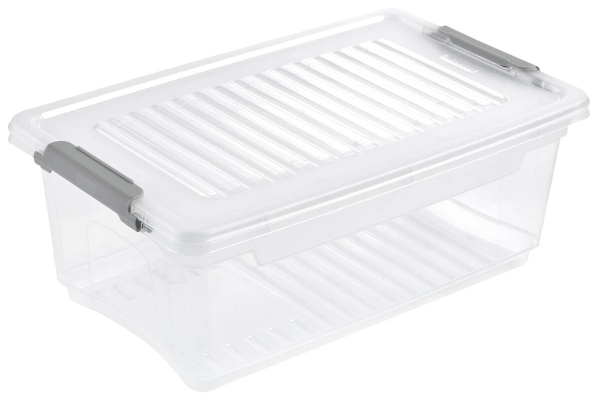 Aufbewahrungsbox transparent B/H/L: ca. 18,5x10,5x28,5 cm