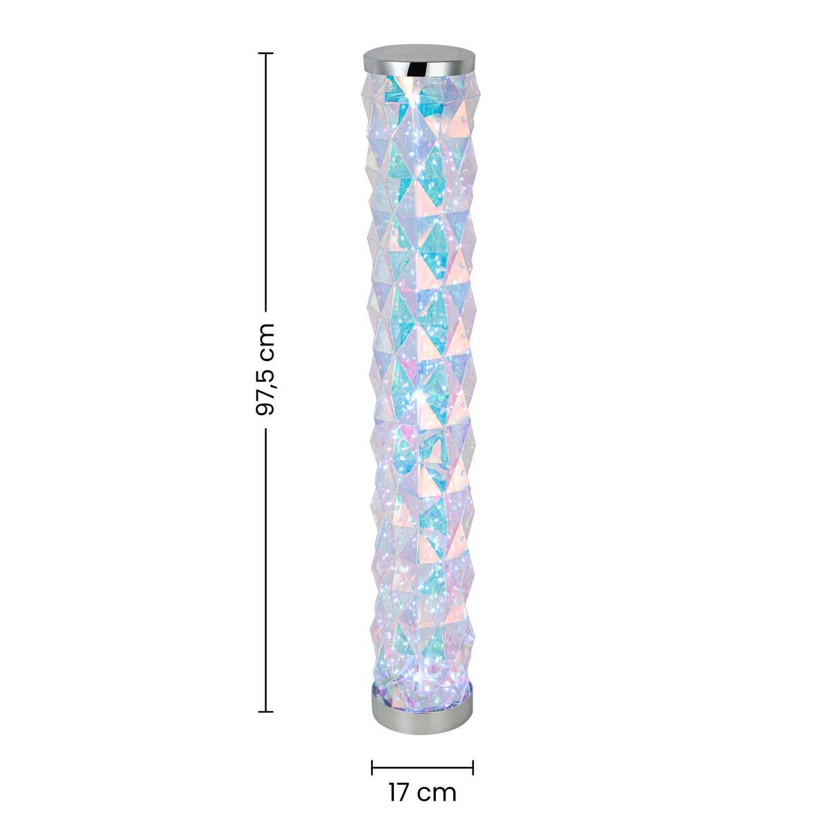 Nolo Stehlampe Shine transparent B/H/T: ca. 104x16x16 cm