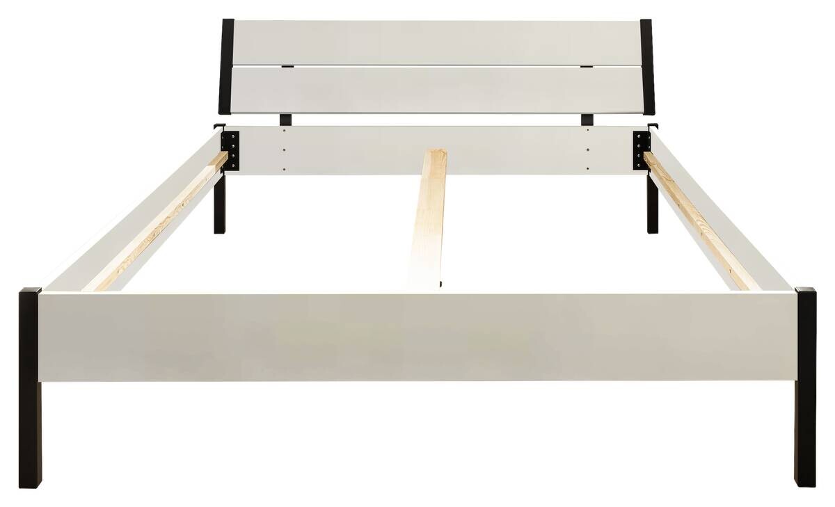Futonbett Marseille weiß Liegefläche B/L: ca. 140x200 cm