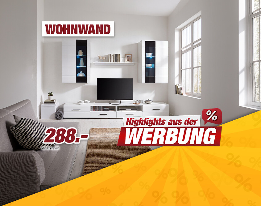 Unsere Werbe Highlights - Wohnwand