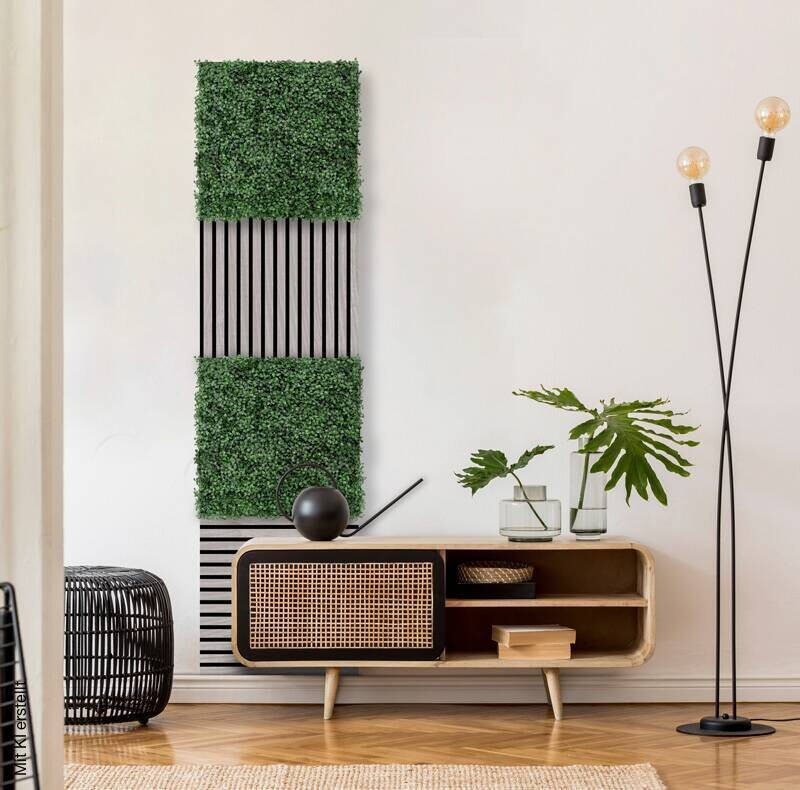 Wand- und Akustikpaneel dunkelgrün L/B/H: ca. 52x52x0,22 cm pro Stück
