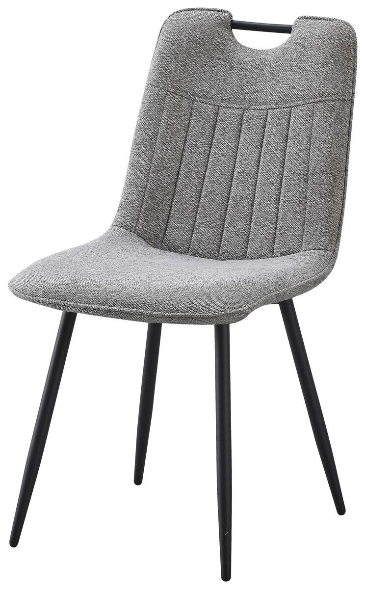 Stuhl Sana grau Webstoff B/H/T: ca. 45x87x59 cm