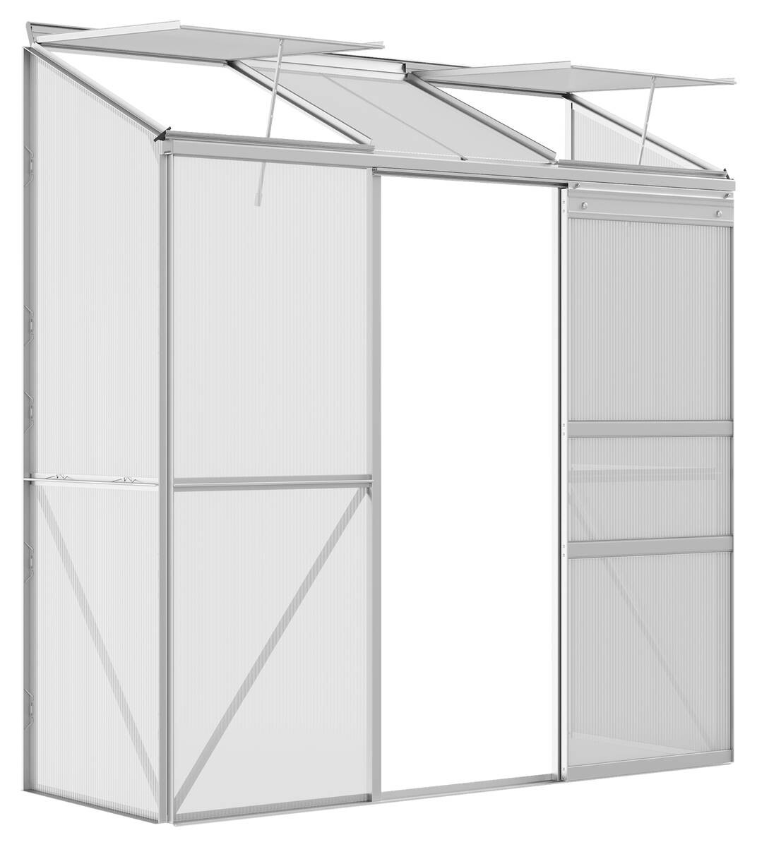 Outsunny Gewächshaus B/H/L: ca. 68x196x192 cm