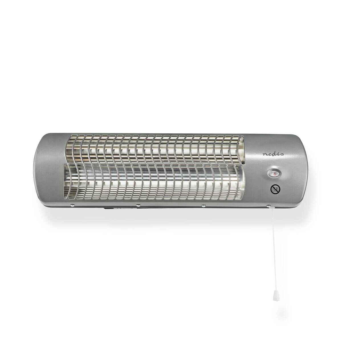 Nedis Badezimmer-Heizung grau Metall B/H/L: ca. 56x16x10 cm ca. 1200 W