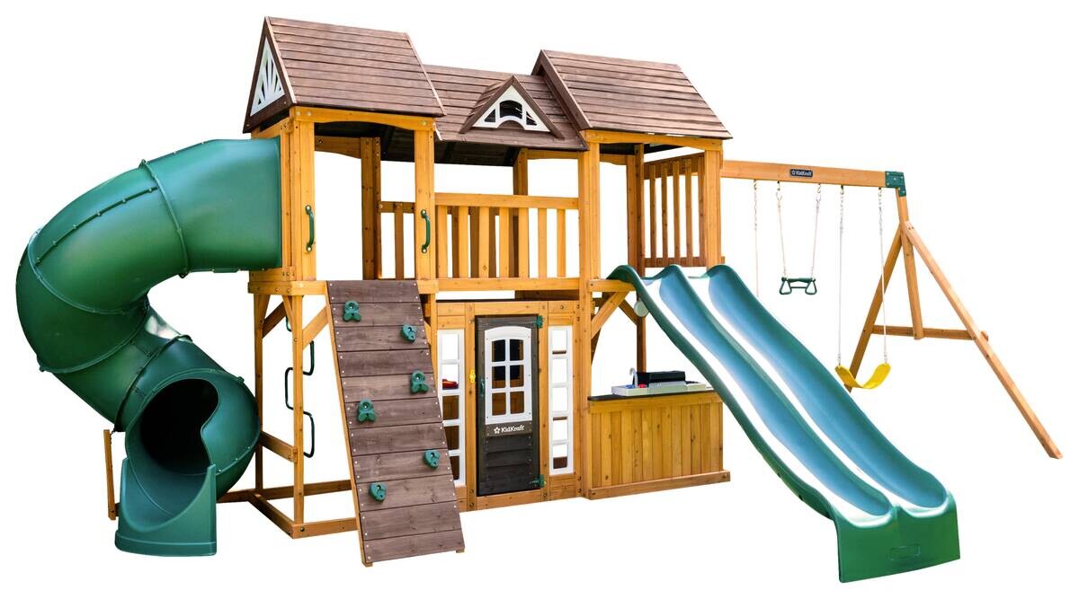 Zwerkules Spielturm Bolzo natur B/H/L: ca. 675x280x347 cm