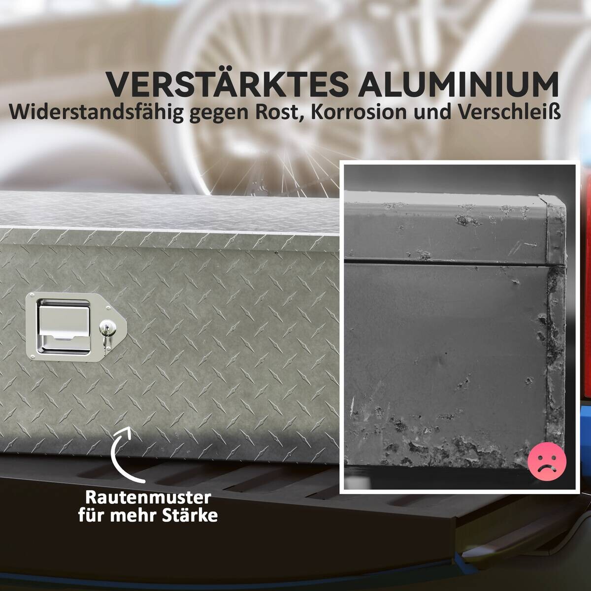 HOMCOM Gerätekasten B/H/L: ca. 33x25,5x99 cm