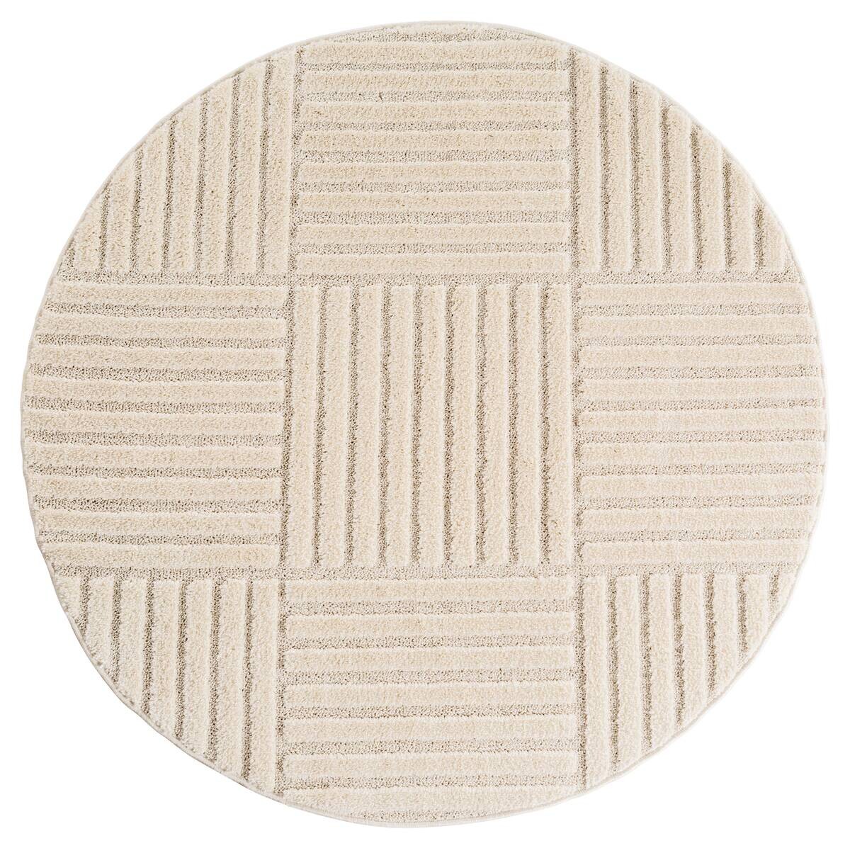 Ayyildiz Kurzflorteppich ART creme B/H/L: ca. 160x0,8x160 cm