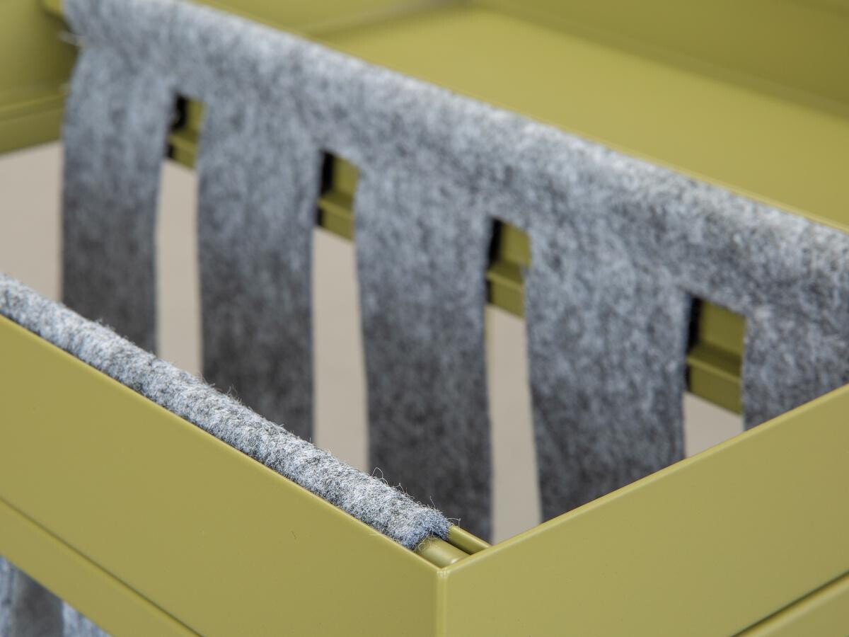 Zeitungsständer Club NY braun Metall B/H/T: ca. 35x40x35 cm