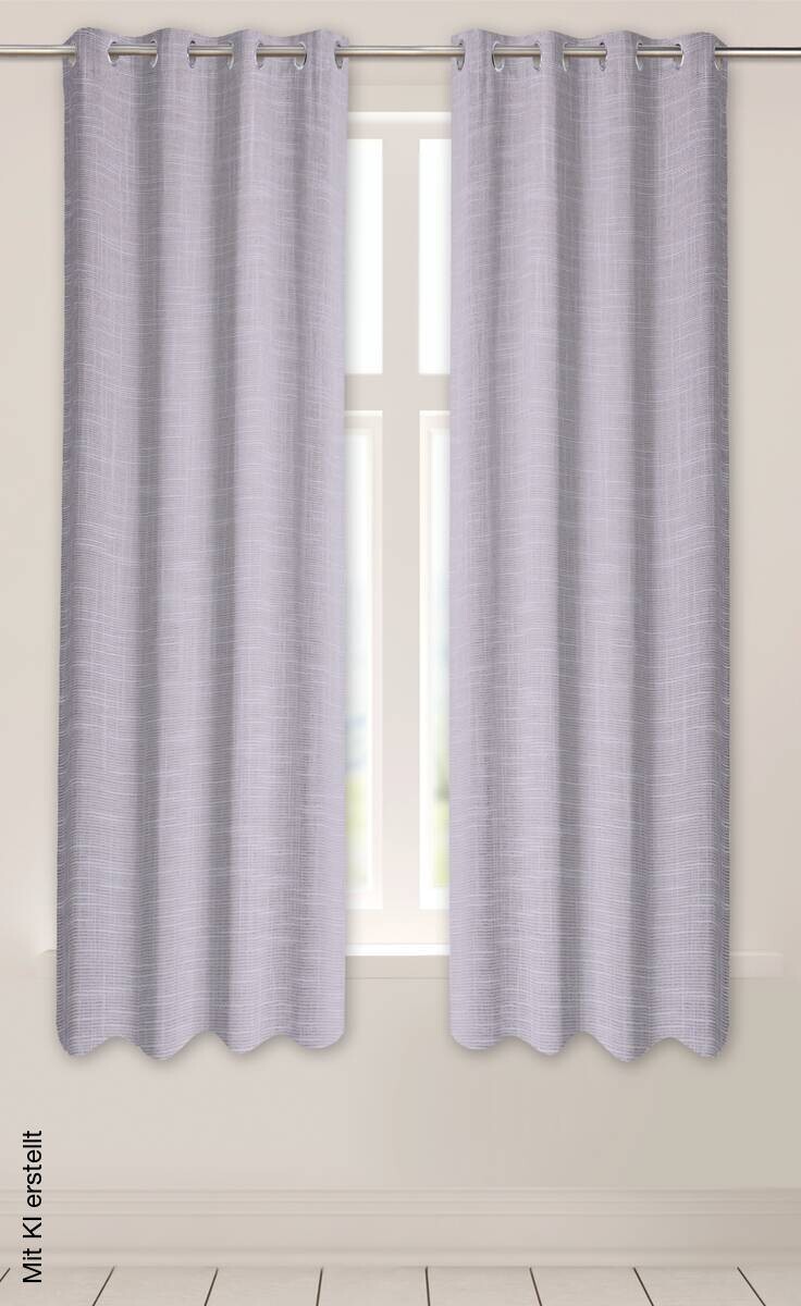 Ösenvorhang Monza flieder 100% Polyester B/L: ca. 135x175 cm