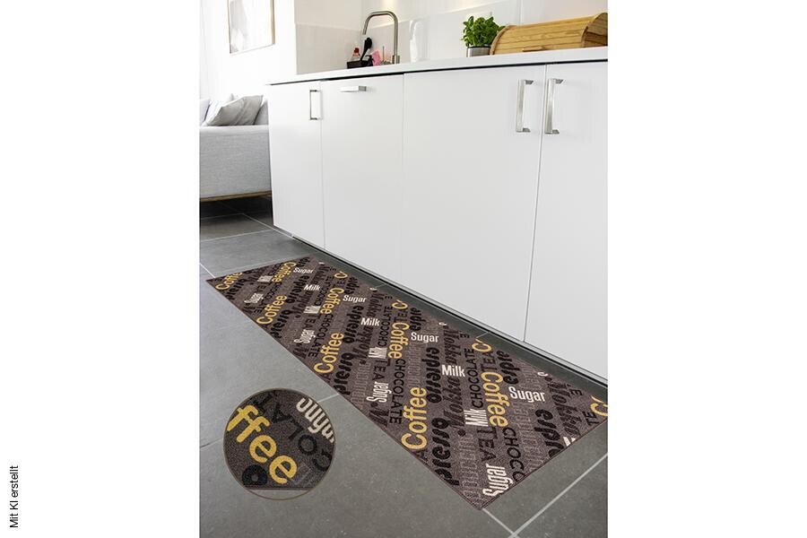 Küchenläufer Cappuccino braun B/L: ca. 67x180 cm