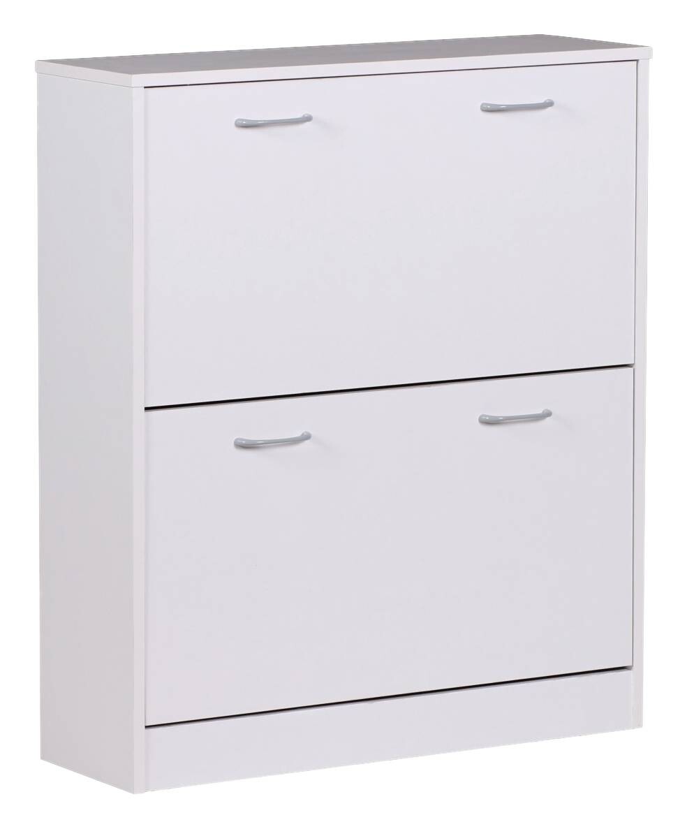 Schuhschrank weiß grau B/H/T: ca. 75x87x24 cm