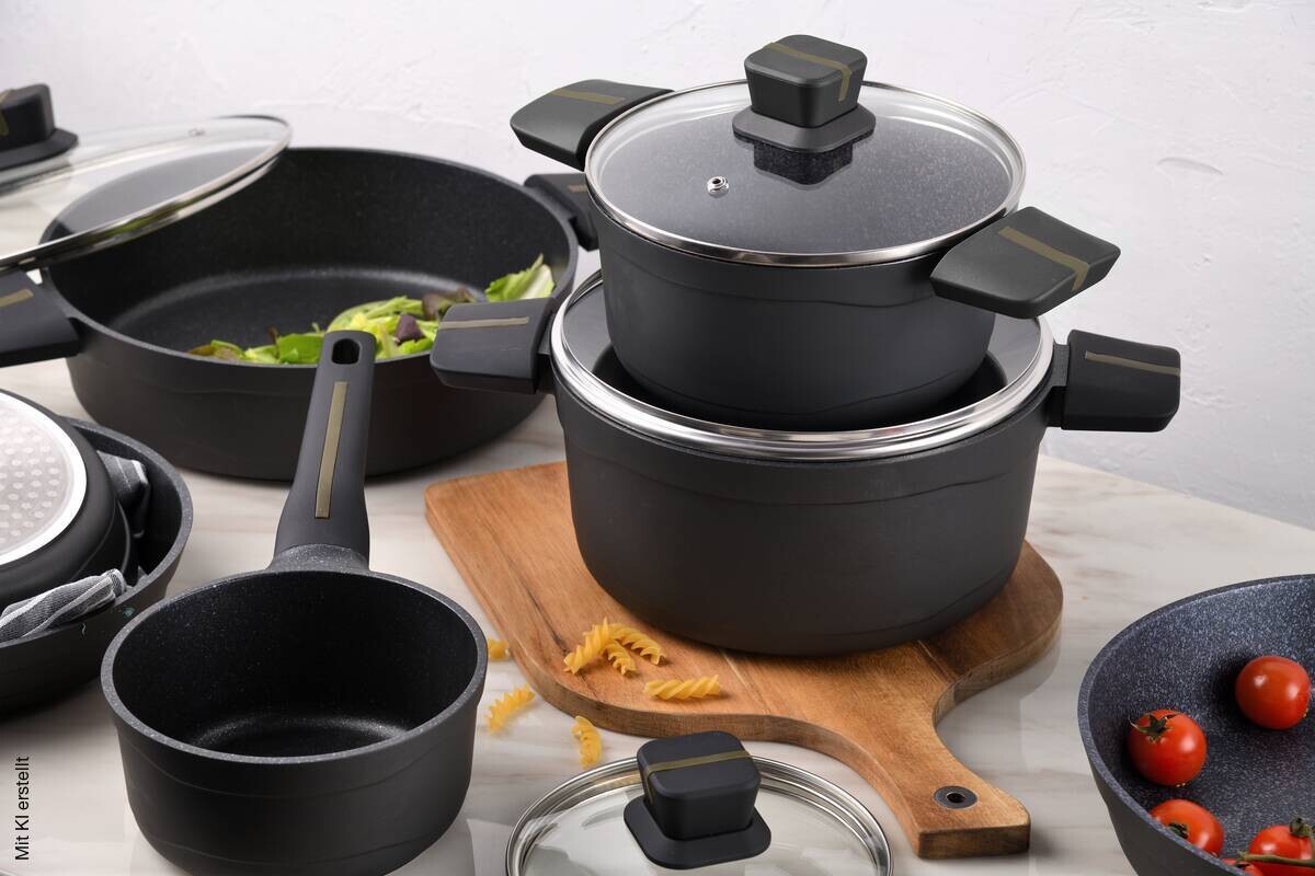 SAN IGNACIO Topfset BISTRO silber Aluminium 3 tlg.