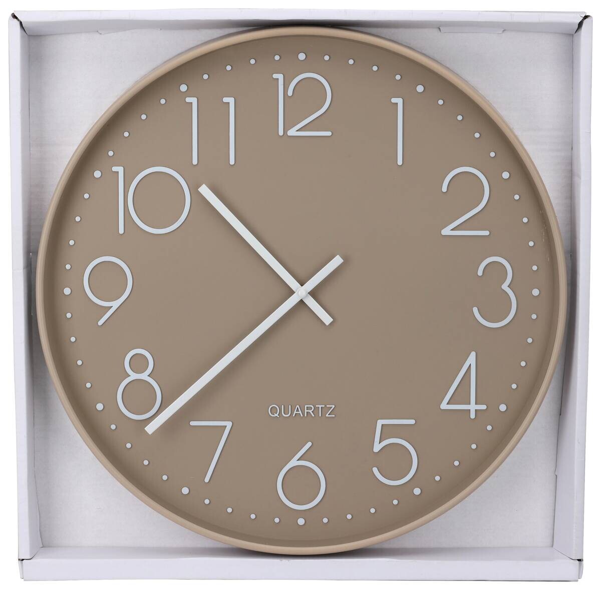Wanduhr weiß B/H/L: ca. 53x5,4x54 cm