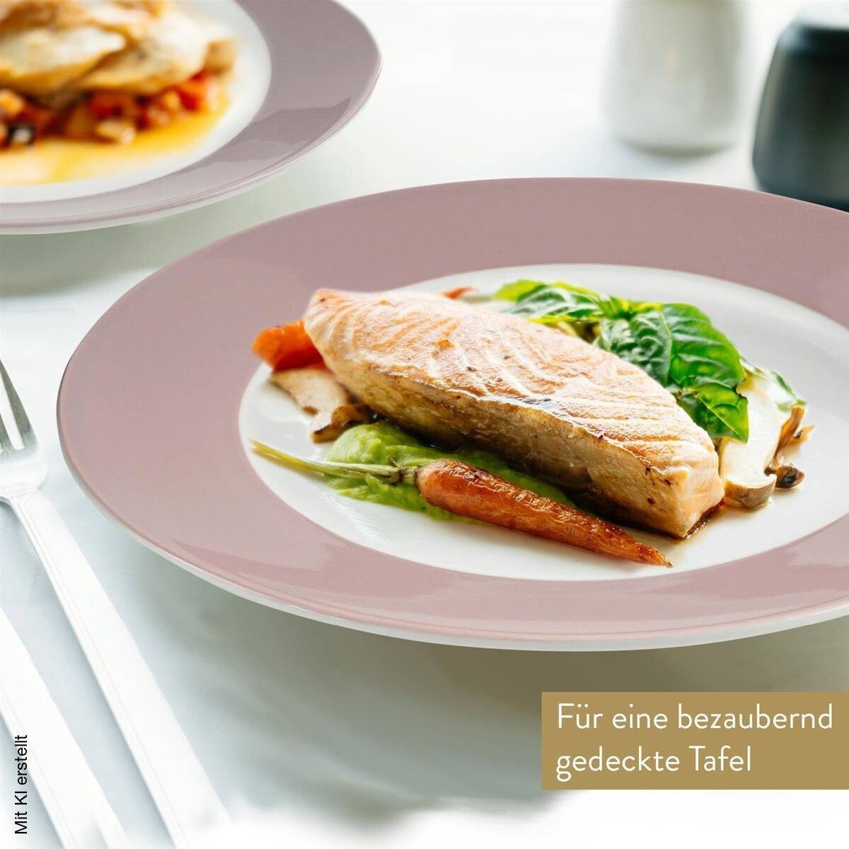 Mövenpick Kombiservice Montreux rosa Porzellan 16 tlg.