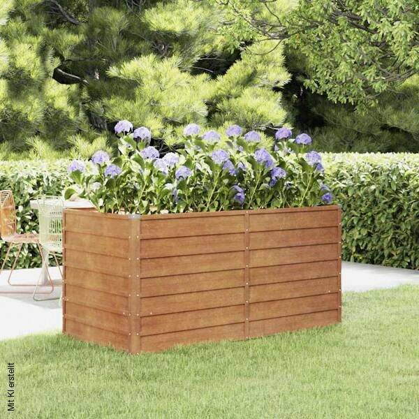 Hochbeet braun Stahl B/H/L: ca. 80x77x160 cm
