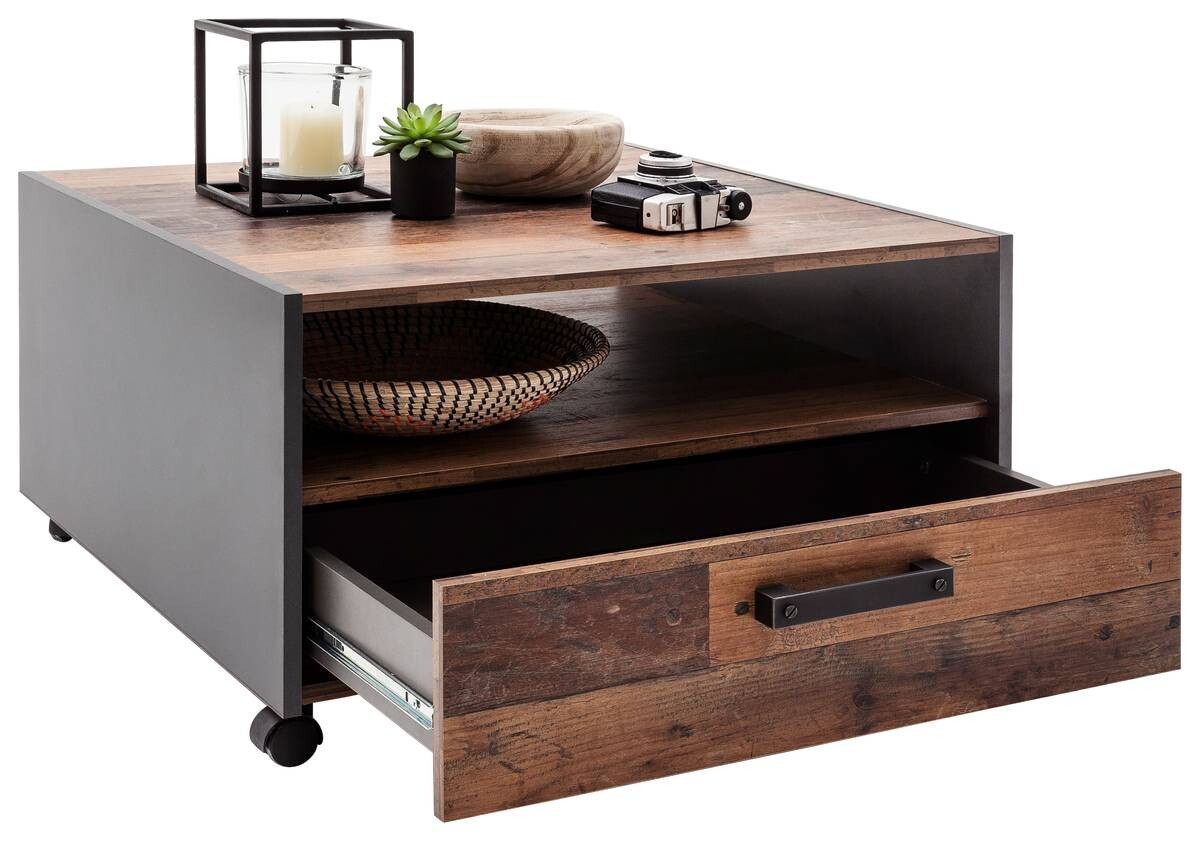 Couchtisch Universal Old Wood Nachbildung B/H/T: ca. 70x40x70 cm