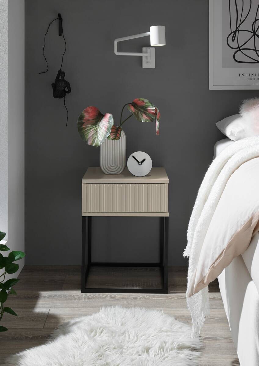 Nachtkonsole Marle Kaschmirgrau B/H/T: ca. 40x52x39 cm