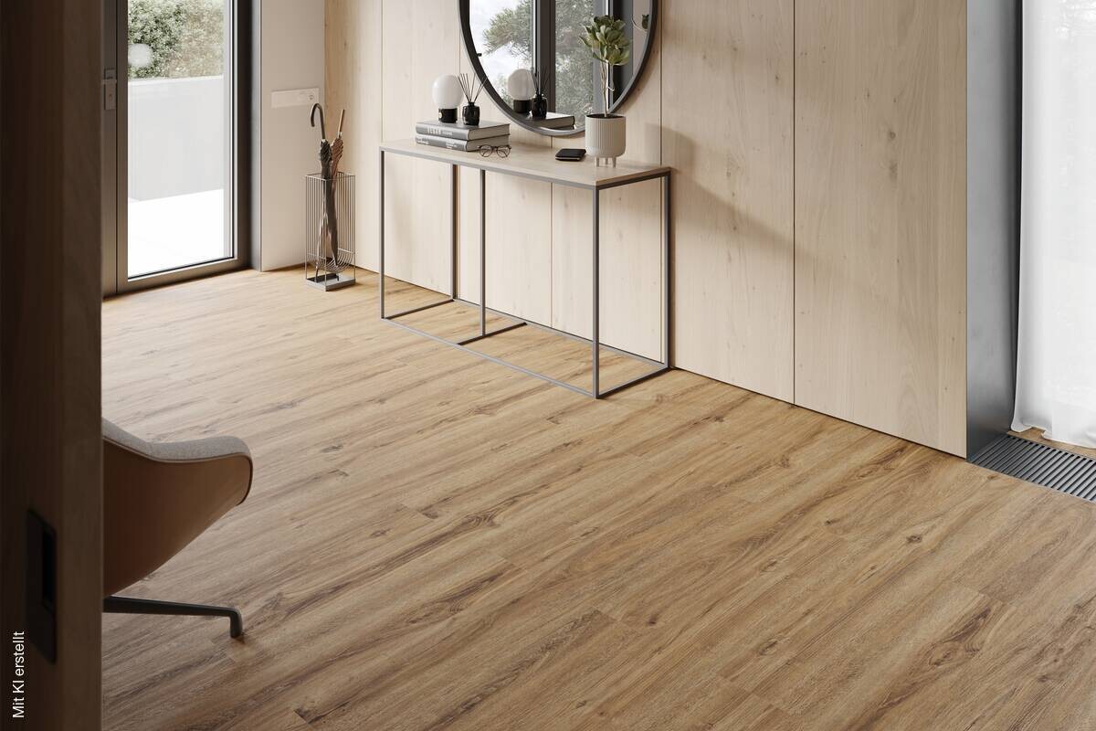 Click-Vinylboden Eiche Natur ca. 2,88 m² im Paket B/L: ca. 20x120 cm pro Paket