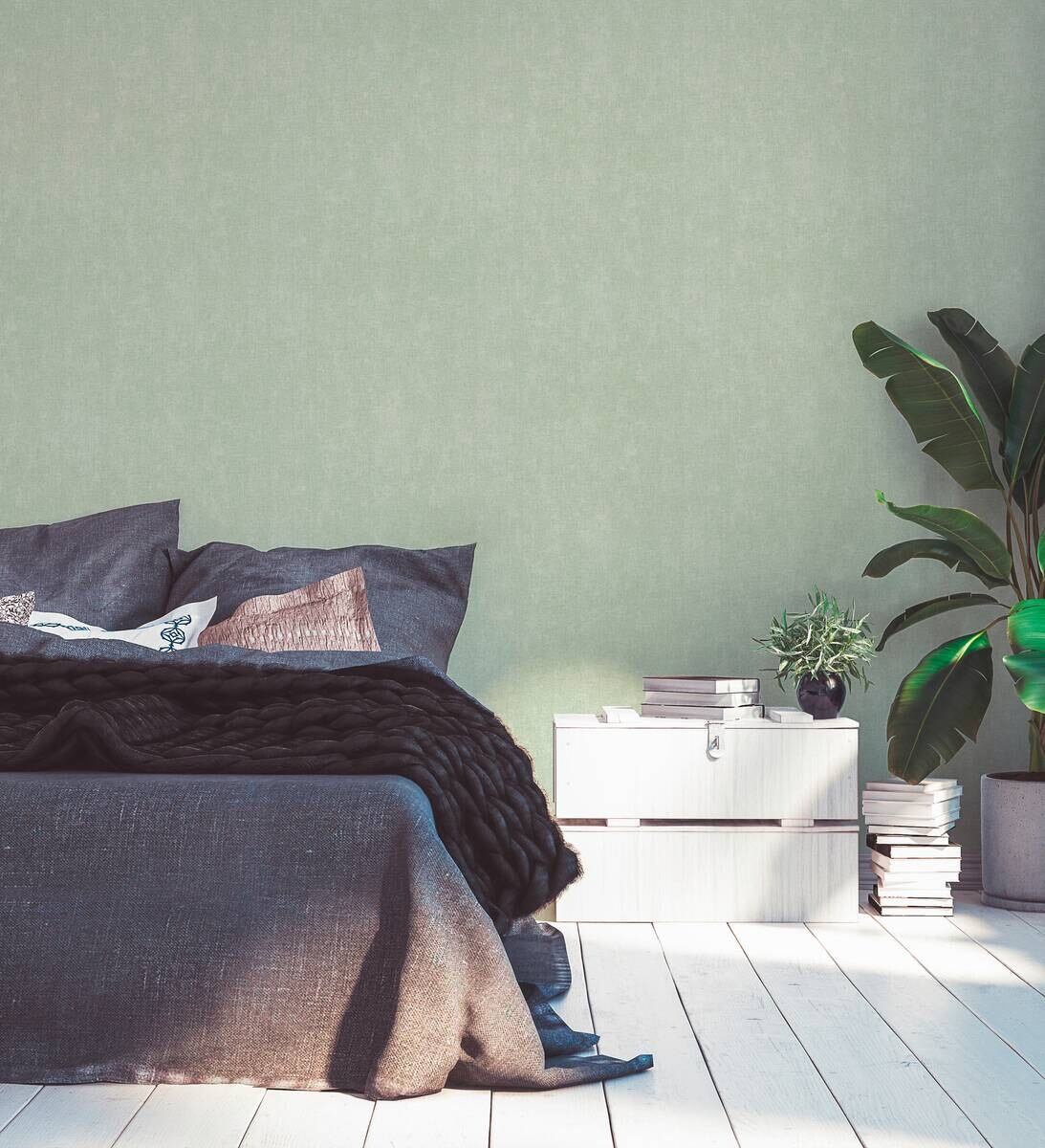 A.S.Creation Vliestapete grün B/H/D: ca. 53x1005x8,7 cm