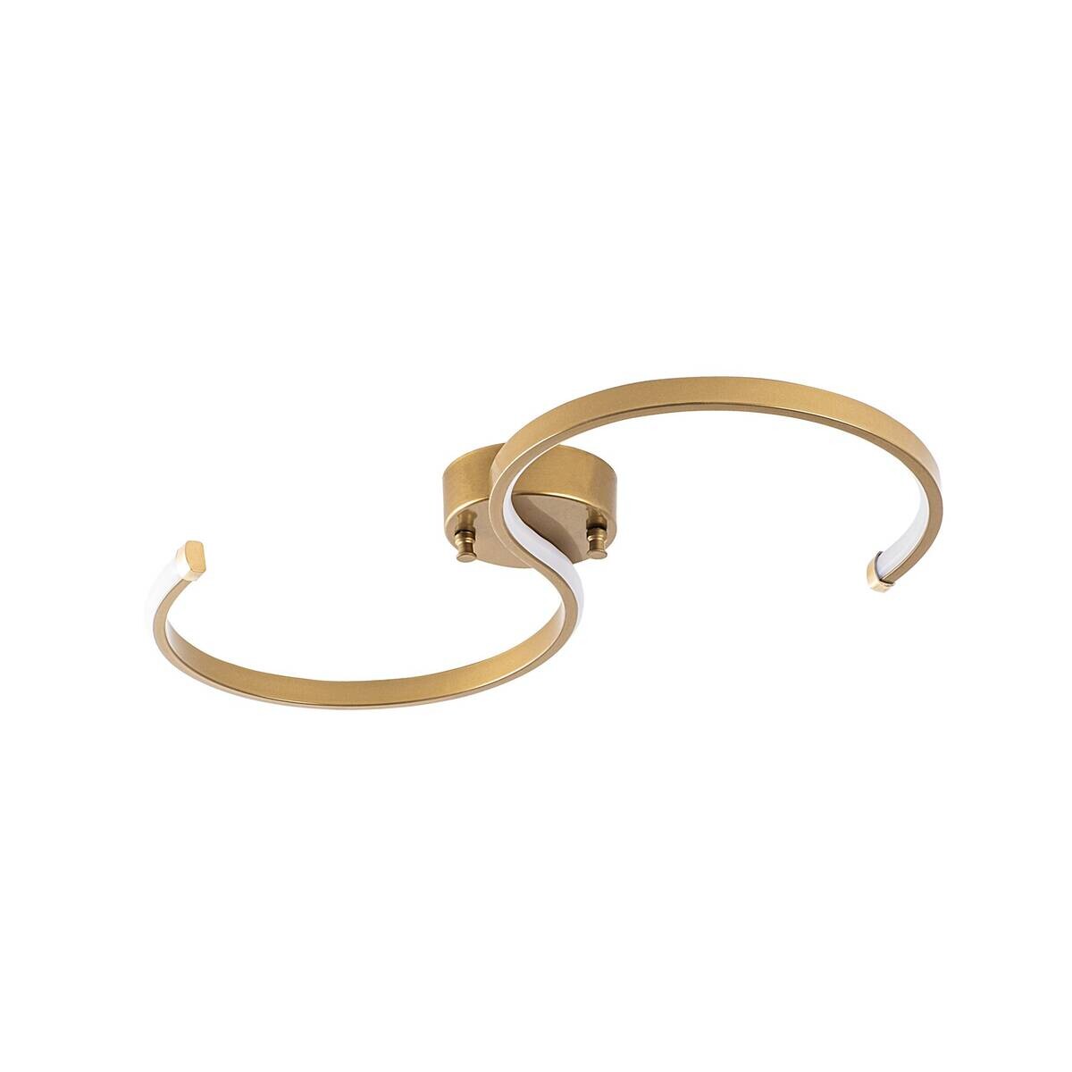 Opviq LED-Deckenleuchte gold B/H/T: ca. 25x51x5 cm