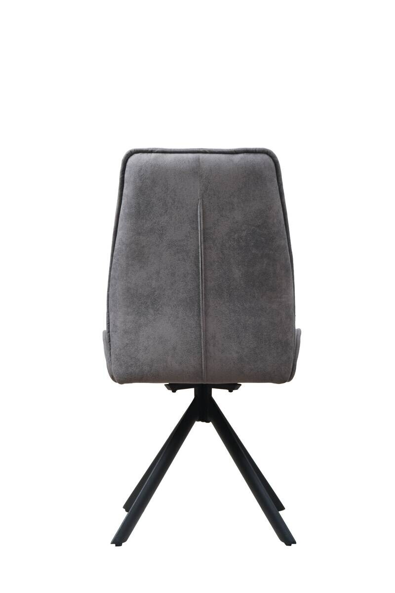 Stuhl Albany grau Microfaser B/H/T: ca. 47x95x62 cm