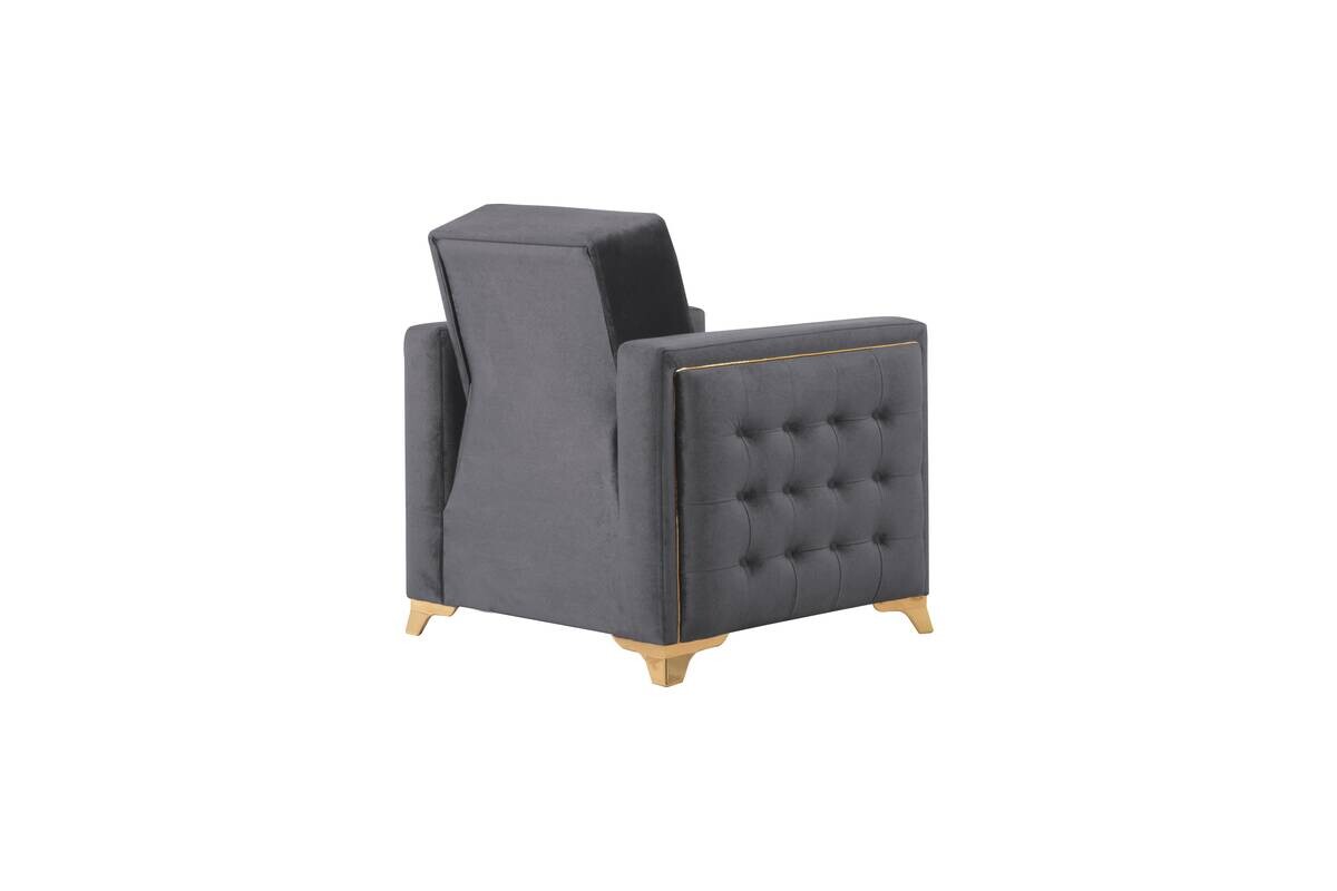Sofa 3-2-1 Cavana grau Microfaser