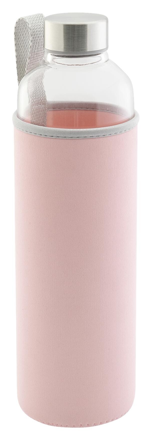 Axentia Trinkflasche rosa Edelstahl