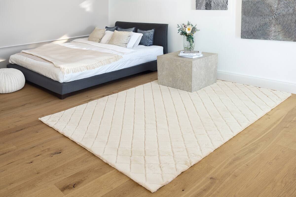 Padiro Hochflorteppich Imala 125 creme B/H/L: ca. 160x3x230 cm