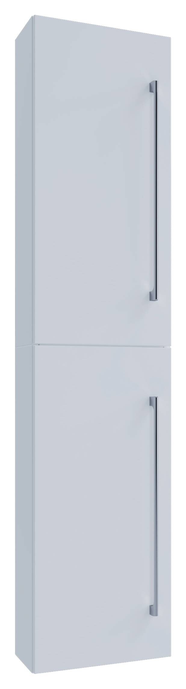 Hochschrank Badinos weiß Alu Optik B/H/T: ca. 33x150x22 cm